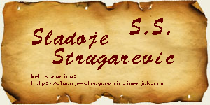 Sladoje Strugarević vizit kartica